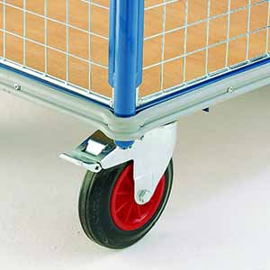 Protective Bumper Strips 1000mm x 700mm Shelf Trolleys with plywood Shelves & roll cages 501BS2 